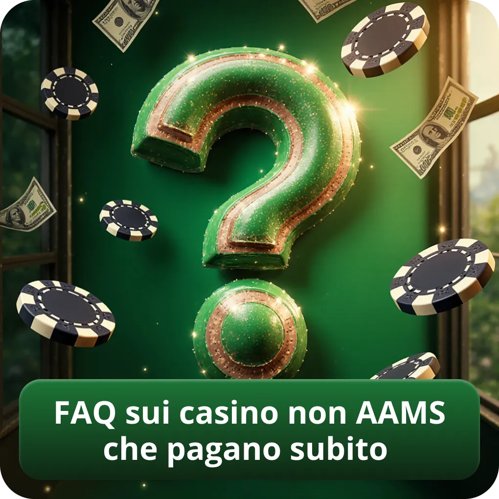 FAQ sui casino non AAMS che pagano subito