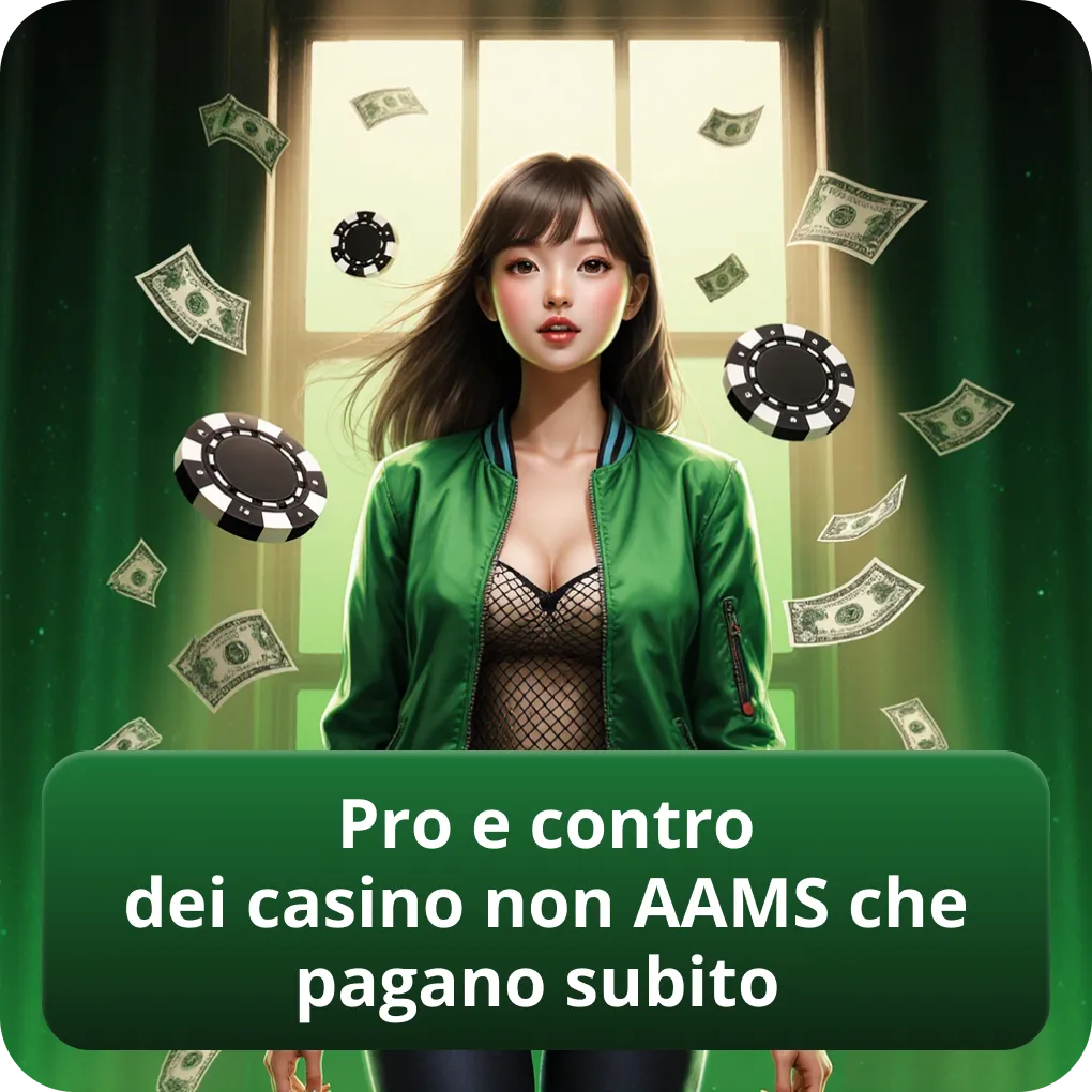 Pro e contro dei casino non AAMS che pagano subito