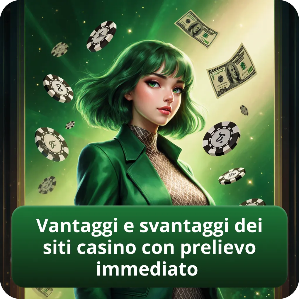 Vantaggi e svantaggi dei siti casino con prelievo immediato